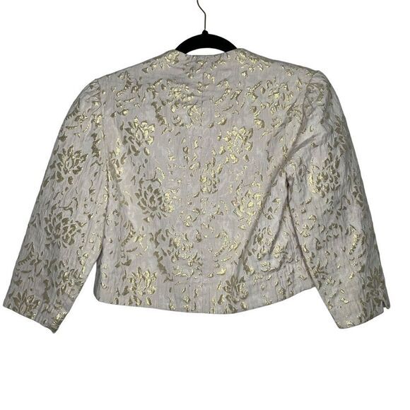 Chico’s Short Gold Jacket with‎ 3/4 length sleeves size 0 - Picture 2 of 7